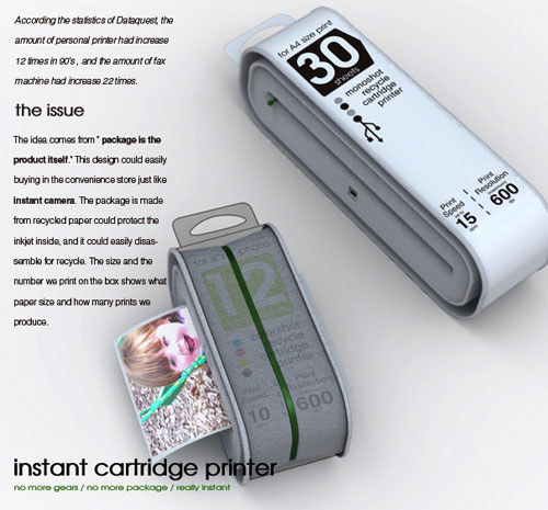 Disposable printer concept