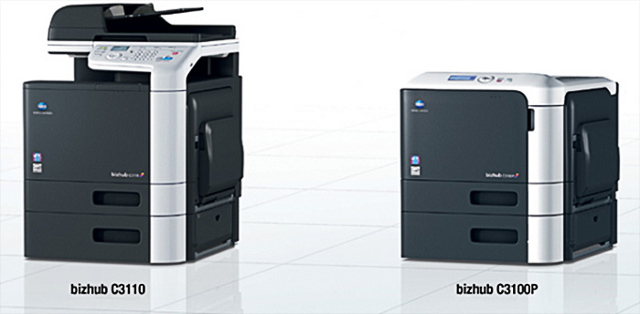 Konica Minolta bizhub C3110 and bizhub C3100p