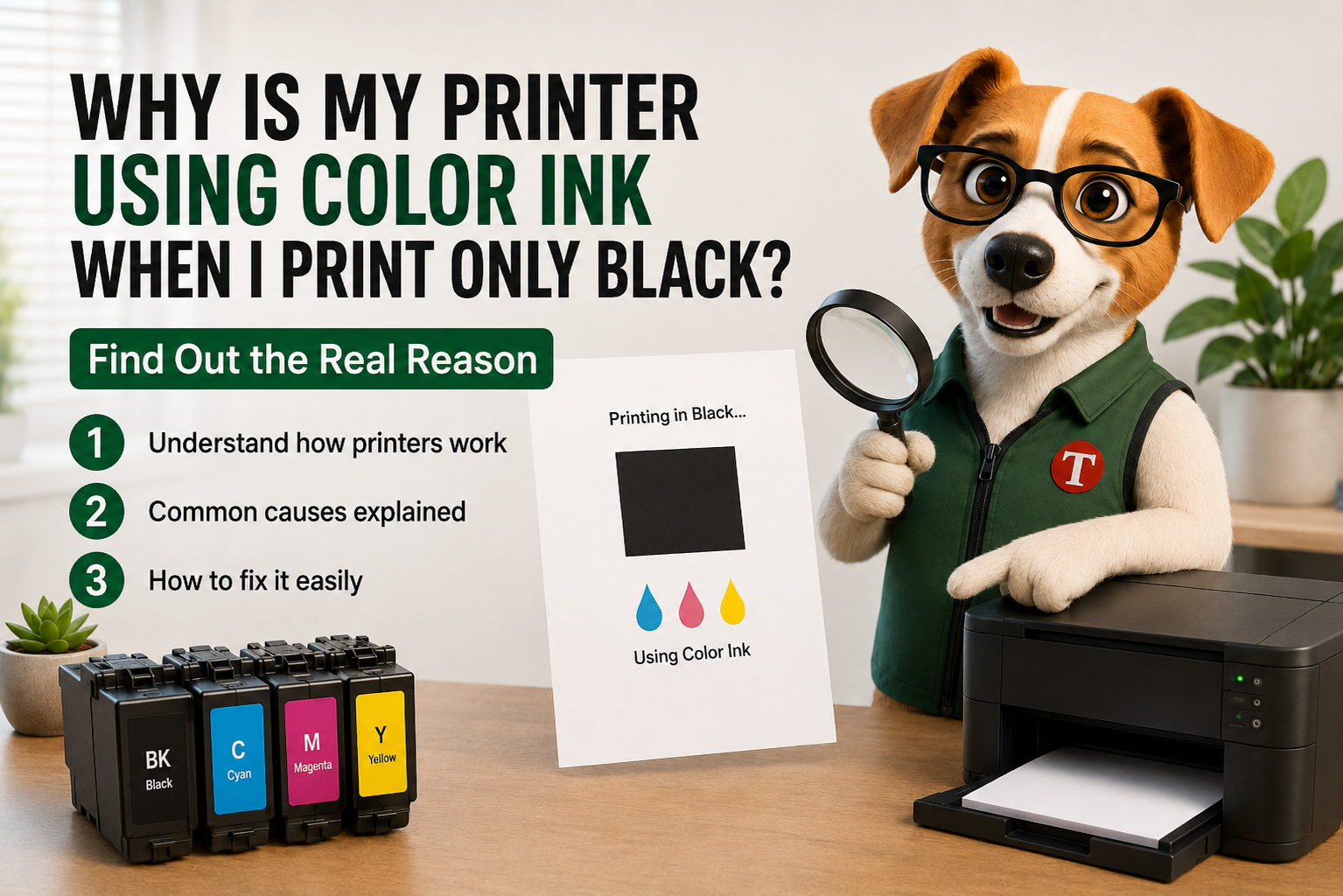 Why Is My Printer Using Color Ink When I Print Only Black